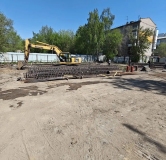 Ход строительства дома 7А в ЖК Третьяковский. Дом у галереи -
