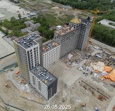 Ход строительства дома № 109, корпус 1 (ГП-73) в ЖК Беринг -