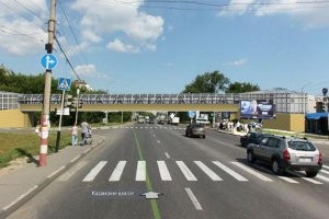 Надземный пешеходный переход на Казанском шоссе у остановки "Филиал технического университета" - фото 1