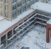 Ход строительства дома секция 8 (3 этап) в ЖК Мылзавод -