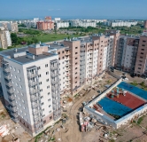 Ход строительства дома № 2.2, блок 4-6 в ЖК Мята -