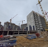 Ход строительства дома 39, секция С6, С5, С4 в ЖК Три Девятых -