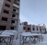 Ход строительства дома № 57, 2 этап, секция 3,4,5 в ЖК Перемена -