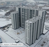 Ход строительства дома 2 в ЖК Звездный Дуэт -