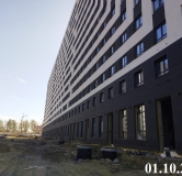 Ход строительства дома 10 в ЖК Лугометрия -