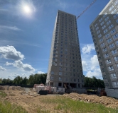 Ход строительства дома 1 в ЖК Разум в Академическом -