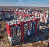 Ход строительства дома 51 в ЖК Вишневая Горка -