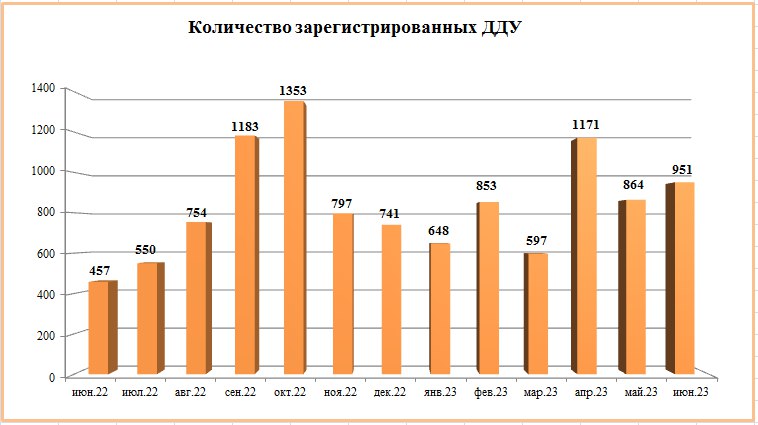 Количество ДДУ выросло на 10% в июне 2023 года в Воронежской области - фото 2