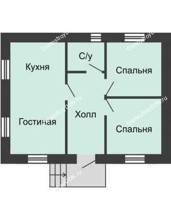 3 комнатный коттедж 48 м² - КП Красный сад