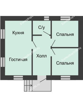 3 комнатная квартира 48 м² в КП Красный сад, дом Тип 1, 48 м²