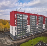Ход строительства дома 54 в ЖК Вишневая Горка -