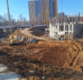 Ход строительства дома 19, секции 4,5 (2 этап) в ЖК Притяжение -