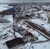 Ход строительства дома 3, секция 1-4 в ЖК Беринг -