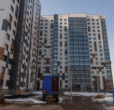 Ход строительства дома 1, секции А,Б,В в ЖК Новая Дема -