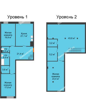 3 комнатная квартира 160,1 м² - КД Green Вита (Грин Вита)