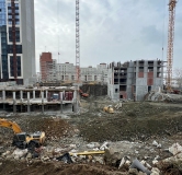Ход строительства дома 1.4 в ЖК Нагорный -