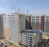 Ход строительства дома № 107, 2 секция в ЖК Боровое -