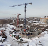 Ход строительства дома 3, секция 1-4 в ЖК Беринг -