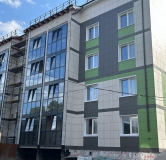 Ход строительства дома 4 в ЖК Бюрили -
