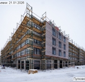 Ход строительства дома 1 в ЖК Пулково Лейк (Пулково Lake) -