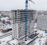 Ход строительства дома № 1,2 в ЖК Квартал Заречный -