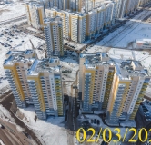 Ход строительства дома № 13а в Микрорайон Нанжуль-Солнечный -