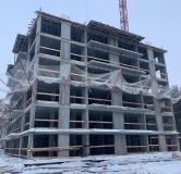 Ход строительства дома 1 в ЖК Хвойный -