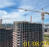 Ход строительства дома № 5.1 в ЖК Новоостровский -