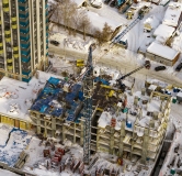 Ход строительства дома секция 2, 2.1 в ЖК Пульсар -