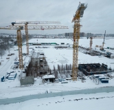 Ход строительства дома 1.1 в ЖБотаника -