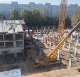 Ход строительства дома 1 в ЖК Уникум на Амирхана -
