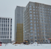 Ход строительства дома 2 в ЖК Разум в Академическом -