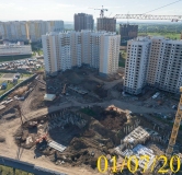 Ход строительства дома 11 в Микрорайон Нанжуль-Солнечный -