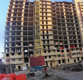 Ход строительства дома Секция 1 в ЖК Пароход -