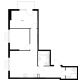 2 комнатная квартира 61,3 м² в ЖК Савин парк, дом корпус 8 - планировка