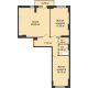 2 комнатная квартира 77,34 м², ЖК Орбита - планировка