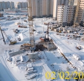 Ход строительства дома 12в в Микрорайон Нанжуль-Солнечный -