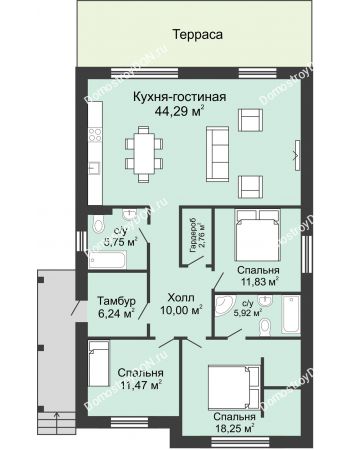 3 комнатный коттедж 120 м² - КП Донской