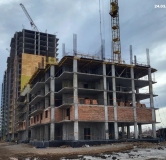 Ход строительства дома 3 в ЖК Аллея Парк -