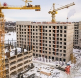 Ход строительства дома 1 этап, Корпус В в ЖК Квартал Заречье -