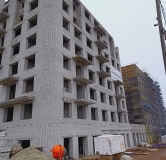 Ход строительства дома № 2, блок В в ЖД в 12-микрорайоне (Арзамас) -