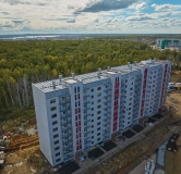 Ход строительства дома 49а в ЖК Вишневая Горка -