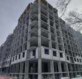 Ход строительства дома 140Б, 1 этап (поз.1,2) в ЖК Оникс -