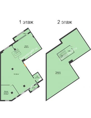 1 комнатная квартира 260 м² - ЖК ROLE CLEF
