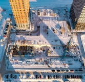 Ход строительства дома 19, секции 2-5 в ЖК Ясный Берег -