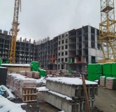 Ход строительства дома 4 в ЖК Бирюзова Парк -