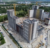 Ход строительства дома № 107, корпус 1 (ГП-74) в ЖК Беринг -